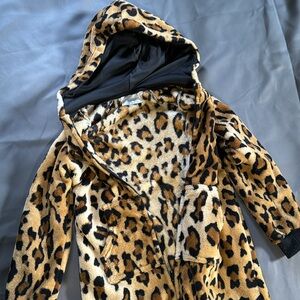 Footed Pajamas cheetah print